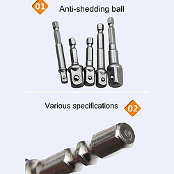 Acheter Wewoo 8 PCS / Set Barre d'extension de douille de foret hexagonale Adaptateur de de foret, 1/4 65/50/30 / 25mm, 3/8 65 / 50mm, 1/2 73 / 50mm