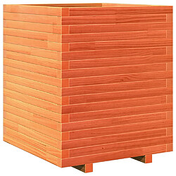 vidaXL Jardinière cire marron 60x60x72 cm bois de pin massif