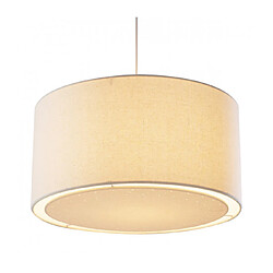 Luminaire Center Suspension Edward Crème 1 ampoule 20cm