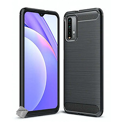 Htdmobiles Coque silicone gel carbone pour Xiaomi Redmi 9T + film ecran - NOIR