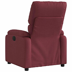 Acheter Maison Chic Fauteuil Relax pour salon, Fauteuil inclinable électrique Rouge bordeaux Tissu -GKD14874