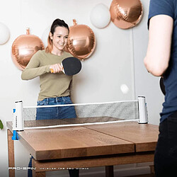 Universal Toute table pour jouer n'importe quel filet de ping-pong portatif net télescopique comprend un sac de rangement pratique. pas cher