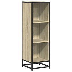 vidaXL Bibliothèque chêne sonoma 33,5x33x107,5 cm bois d'ingénierie