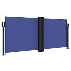 Maison Chic Auvent latéral rétractable | Store latéral | Brise-vue latéral bleu 100x600 cm -GKD59203