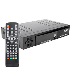 Wewoo 1080p HD DVB-T décodeur avec télécommande, fonction d'enregistrement de et interface USB 2.0, format de compression MPEG-2 / MPEG-4 / H.264, carte SD