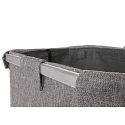 Acheter Decoshop26 Panier à linge bac à linge avec filet 1 compartiment 56 x 49 x 30 cm 82l gris 04_0006477