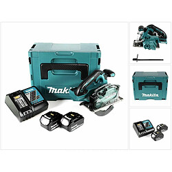 Makita DCS 553 RMJ Scie circulaire à main sans fil 18V 150 mm Brushless + 2x Batteries 4,0Ah + Chargeur + Coffret Makpac