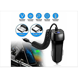 Universal Chargeur de voiture rapide pour le téléphone portable Android iOS Apple Samsung