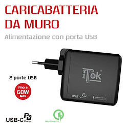 Acheter iTek ITSCWUC60 Chargeur de téléphones Portables Intérieur Noir - Chargeurs de téléphones Portables (Intérieur, Secteur, Noir)