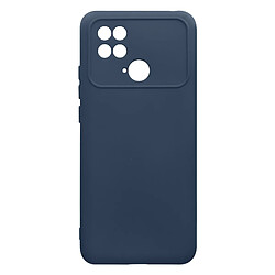 Avizar Coque pour Xiaomi Poco C40 Semi-rigide Soft-touch Fine Bleu Nuit