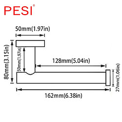 Acheter Universal Porte-papier toilette, porte-rouleaux, porte-papier WC noir, accessoires de salle de bains, 304 acier inoxydable. 124 ; Porte-papier (noir)