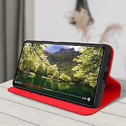 Acheter Avizar Housse Xiaomi Poco F4 GT Clapet Magnétique Portefeuille Support Vidéo rouge