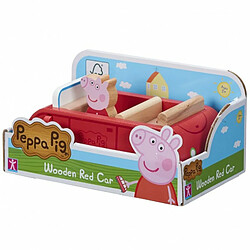 Character Options Pig Wooden Family Car with Peppa Figure, 37211, Rose pas cher