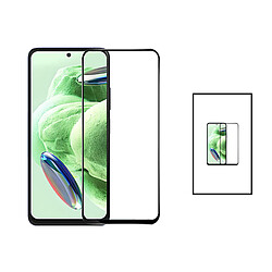 NIS Kit 2 Film en Verre Trempé à Couverture Complète Compatible avec Xiaomi Poco M6 4G - Transparent/Noir