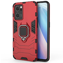 Coque en TPU anti-chocs avec béquille, rouge pour votre Oppo Reno7 5G