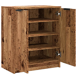 Acheter vidaXL Armoire à chaussures vieux bois 59x35x70 cm bois d'ingénierie