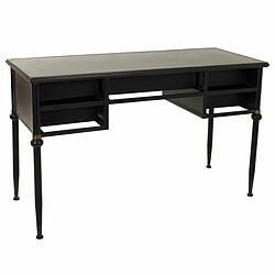 Bureau Alexandra House Living Noir Métal 75 x 75 x 122 cm pas cher