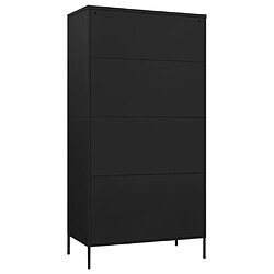 Acheter vidaXL Garde-robe Noir 90x50x180 cm Acier