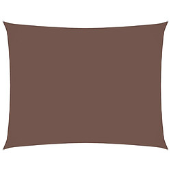 vidaXL Voile de parasol tissu oxford rectangulaire 2,5x3,5 m marron