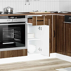 vidaXL Armoire de cuisine Lucca chêne marron bois ingénierie