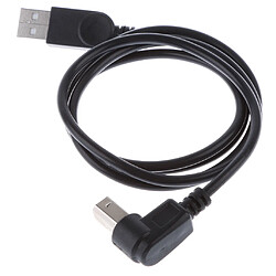 USB2.0 Mâle à Type B 90Degree Angle Extension Câble Adaptateur Bend vers le bas pas cher