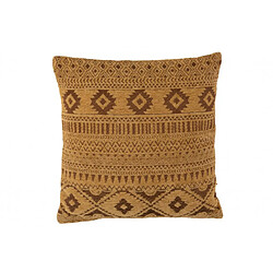 Dansmamaison Coussin Ethnique Coton Carre Ocre