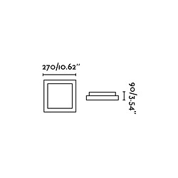 Acheter faro Plafonnier salle de bains gris Tola 1 ampoule