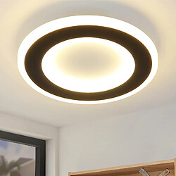 ZMH LED Plafonnier Lumière de couloir Noir et Blanc 24cm Living Lights