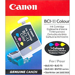 Canon BCI-11C Cartouche d'encre d'origine 3 Jaune, cyan, magenta 0958A002