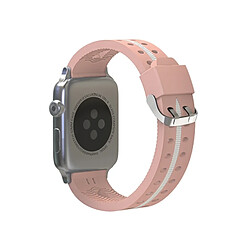 Acheter Wewoo Bracelet rose pour Apple Watch Série 3 & 2 & 1 42mm Mode Sourire Visage Motif Silicone