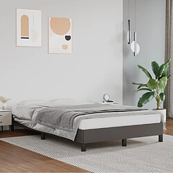 vidaXL Cadre de lit sans matelas gris 120x200 cm similicuir