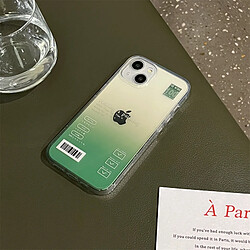 GUPBOO Étui pour iPhone11ProMax Gradient Cup Text Simple Phone Case Transparent Soft