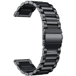 INF Bracelet en acier inoxydable pour Garmin VivoActive 4 Noir