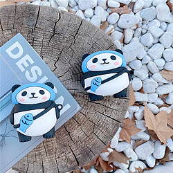 GUPBOO Airpods Coque Housse Étui Protecteur Compatible pour AirPods Pro-Mignon sac à dos Panda Cartoon Glue