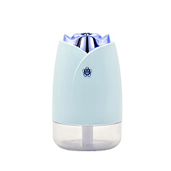 Wewoo Purificateur d'air WT-H19 Humidificateur à pulvérisation de rose avec veilleuses coloréesCapacité du réservoir d'eau 230 ml Bleu