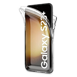 Visiodirect Coque 360 degré pour Samsung Galaxy S23 Plus 5G - Coque de protection integrale transparente Avant et arrièrs - Antichoc