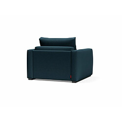 Acheter Inside 75 INNOVATION LIVING Fauteuil design avec accoudoirs COSIAL Tissu Argus Navy Blue convertible lit 80*202cm