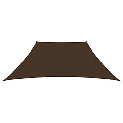 Maison Chic Voile d'ombrage | Voile de parasol | Toile d'ombrage Tissu Oxford trapèze 2/4x3 m Marron -MN74863