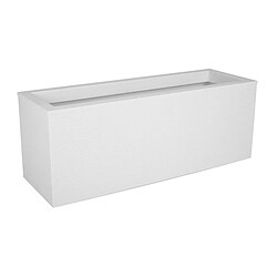 Balconnière rectangulaire Graphit Up 59 x 19,5 x 22,8 cm - 25 L - Blanc cérusé - Eda