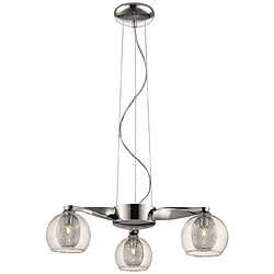 Luminaire Center Suspension Chrome LIVERPOOL 3 Lumières