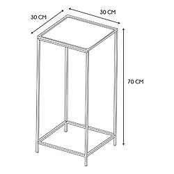 Acheter Toilinux Sellette en bambou - Hauteur 70 cm - Beige et noir