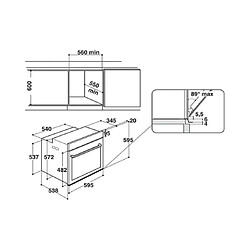 Avis Whirlpool Four encastrable pyrolyse W6OM44S1P 6ème Sens 73L W Collection ligne W6