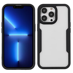 Coque en TPU + acrylique avec protection de l'objectif de l'appareil photo noir pour votre iPhone 13 Pro 6.1 pouces