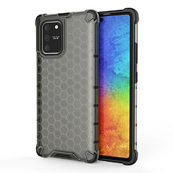 Coque en TPU modèle en nid d'abeille hybride antichoc noir pour votre Samsung Galaxy A91/S10 Lite