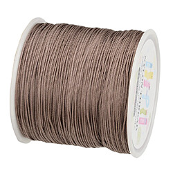 90m / Rouleau Corde En Macramé Cordon En Nylon Corde Pour Briadettes Marron