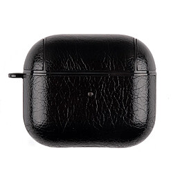 Coque en TPU + PU anti-chute, avec crochet anti-perte noir pour votre Apple AirPods 3