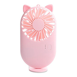 Wewoo Ventilateur de poche portatif avec mini-clé USB et contrôle de 3 vitesses rose