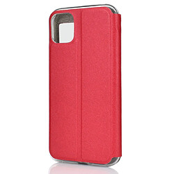 Avis Wewoo Coque Support horizontal pour iPhone 11 Pro texture matte étui téléphone portable avec fenêtre à affichage à l'écran et bouton en métal coulissant déverrouiller rouge