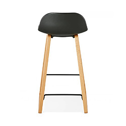 Kokoon Design Tabouret de bar design ASTORIA BLACK 47x46x86,5 cm pas cher