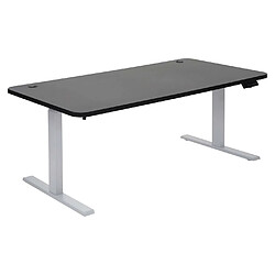 Acheter Decoshop26 Bureau table d'ordinateur réglable en hauteur électriquement 160x80cm 53kg MDF Noir, Gris 04_0001406